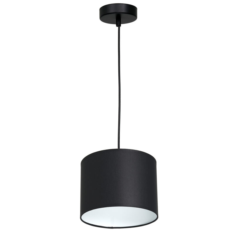 Żyrandol z abażurem Luminex Arden 3471 czarny x1