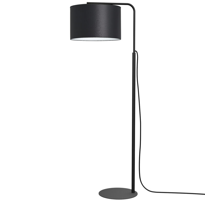 Lampa podłogowa z abażurem Luminex Arden 3480 czarna x1