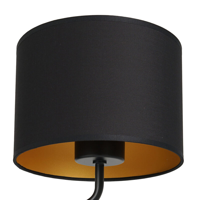 Kinkiet z abażurem Luminex Arden 3486 czarny x1 - obrazek 3