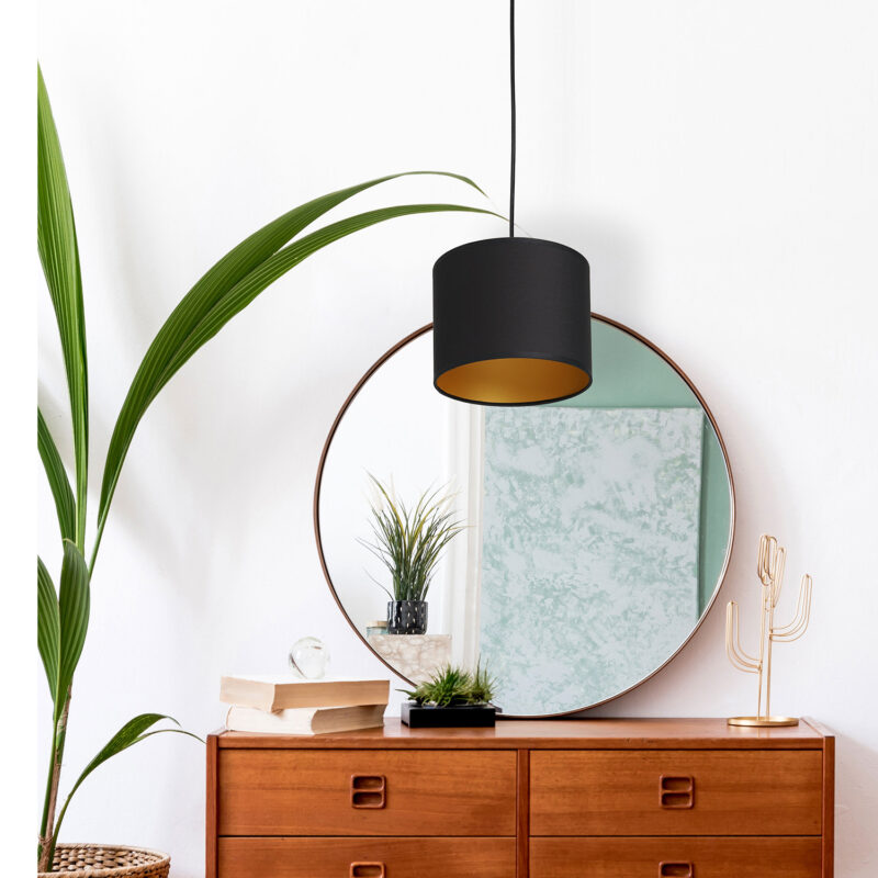 Żyrandol z abażurem Luminex Arden 3490 czarny x1 - obrazek 4