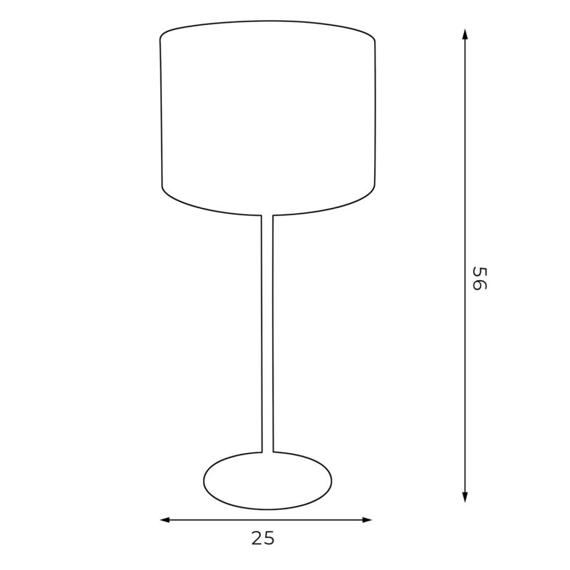 Lampa biurkowa z abażurem Luminex Arden 3497 H58 czarna x1 - obrazek 5