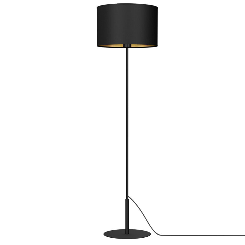 Lampa podłogowa z abażurem Luminex Arden 3498 czarna x1