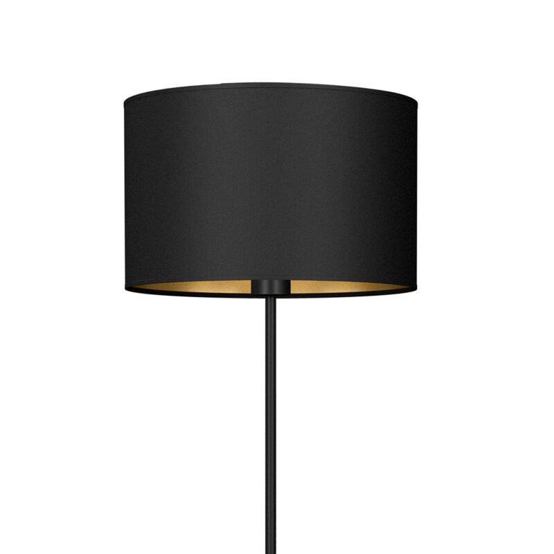 Lampa podłogowa z abażurem Luminex Arden 3498 czarna x1 - obrazek 3