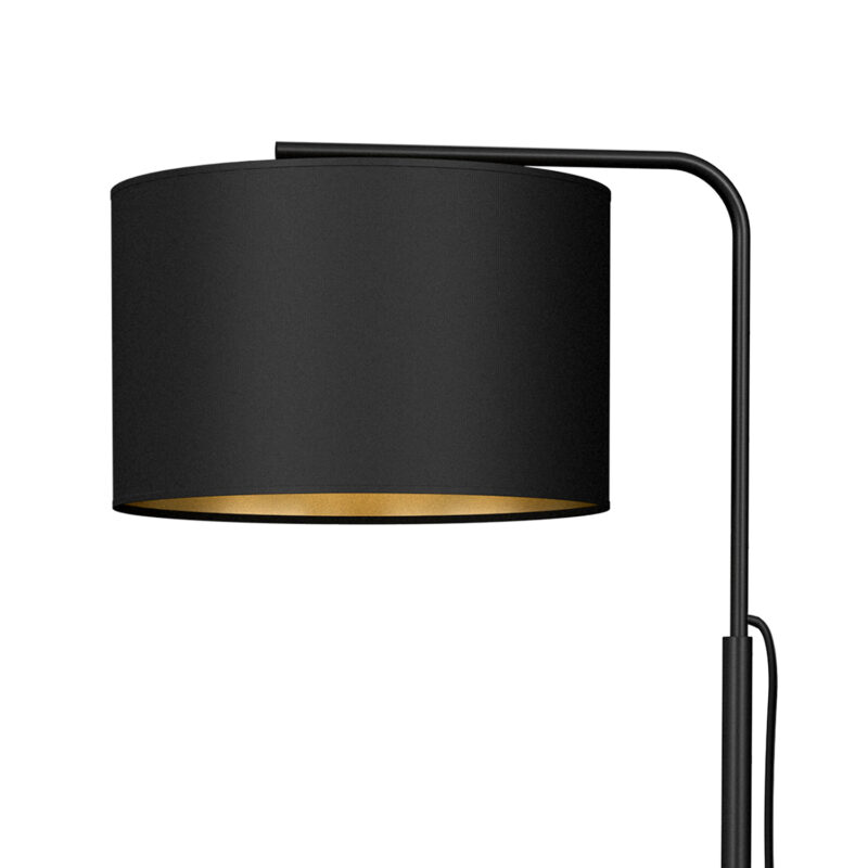 Lampa podłogowa z abażurem Luminex Arden 3499 czarna x1 - obrazek 3