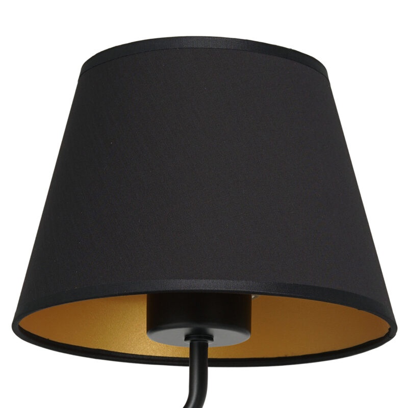 Kinkiet z abażurem Luminex Arden 3500 czarny x1 - obrazek 3