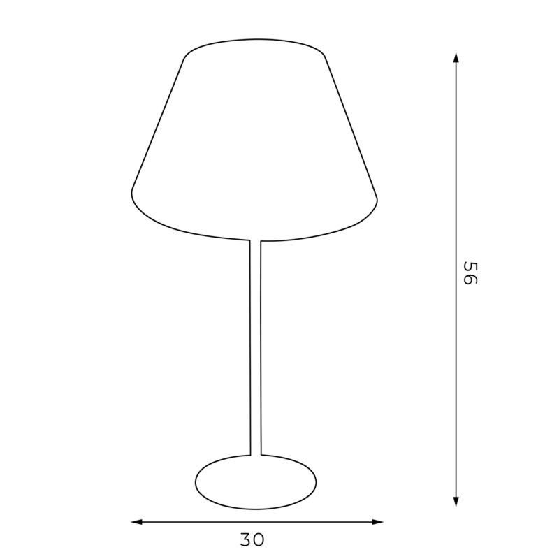 Lampa biurkowa z abażurem Luminex Arden 3503 H58 czarna x1 - obrazek 5