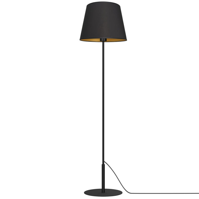 Lampa podłogowa z abażurem Luminex Arden 3504 czarna x1