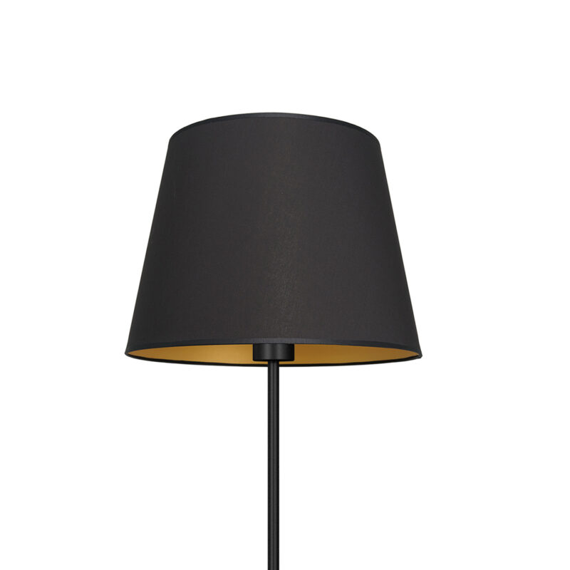 Lampa podłogowa z abażurem Luminex Arden 3504 czarna x1 - obrazek 3