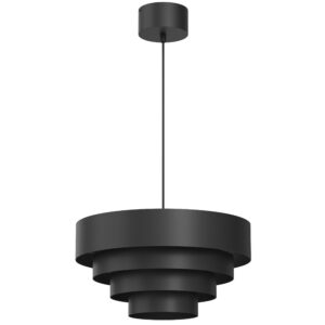 Żyrandol Luminex Rings Black x1