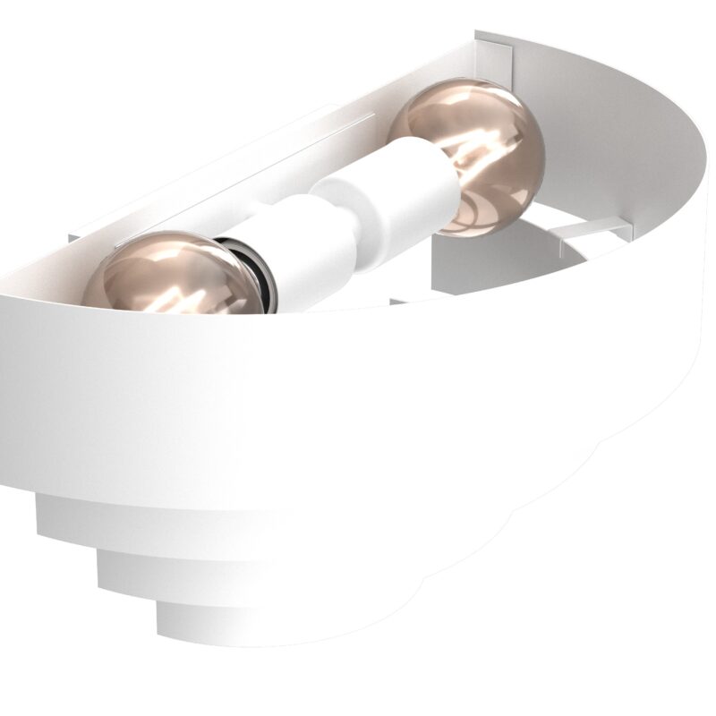 Kinkiet Luminex Rings White x2 - obrazek 3