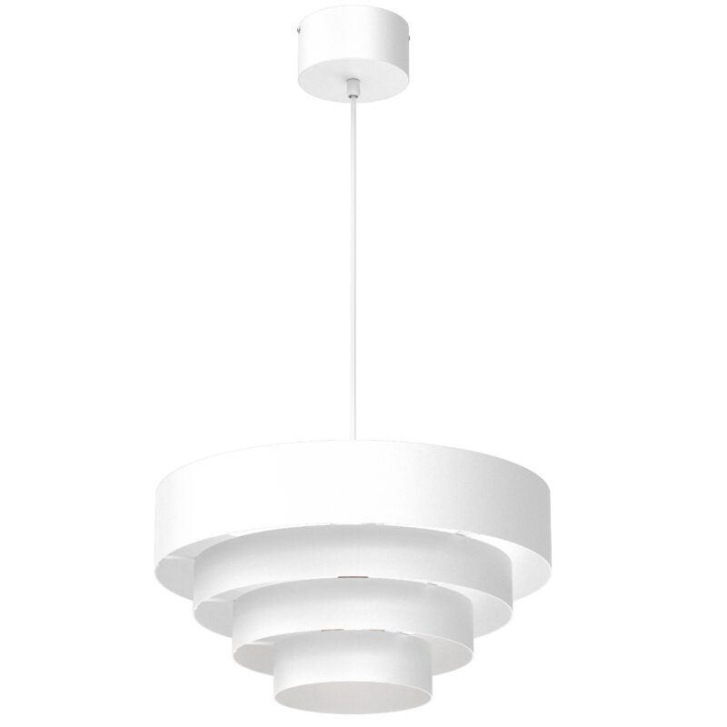 Żyrandol Luminex Rings White x1