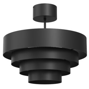 Plafon Luminex Rings Black x1