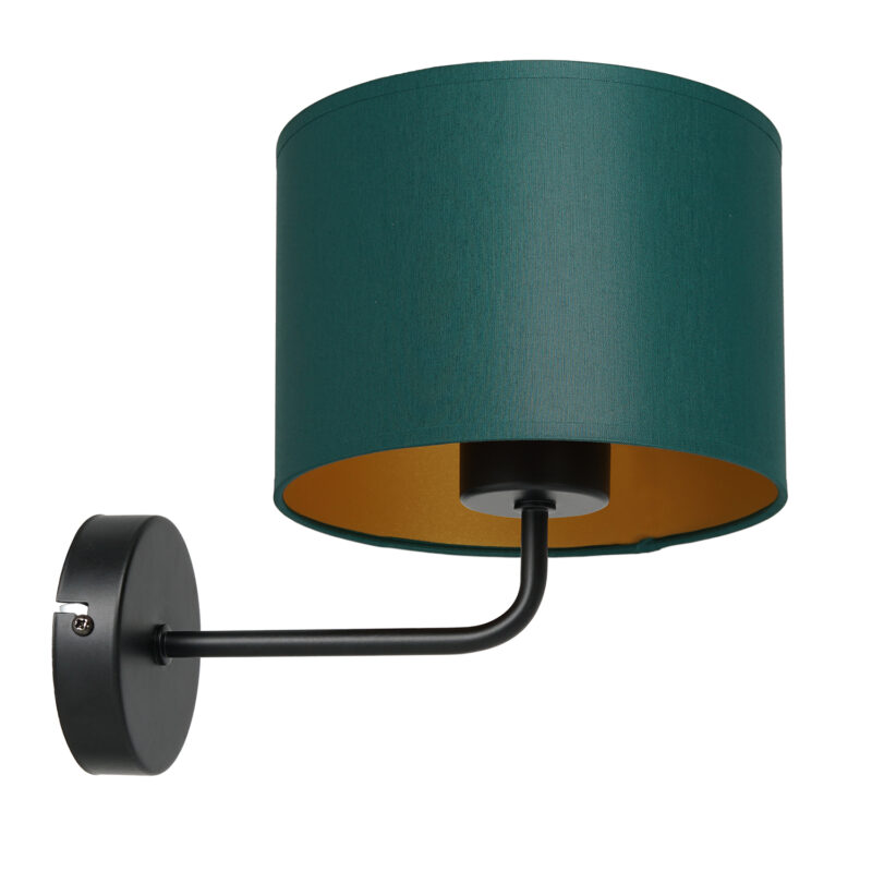 Kinkiet z abażurem Luminex Arden 3543 czarny x1