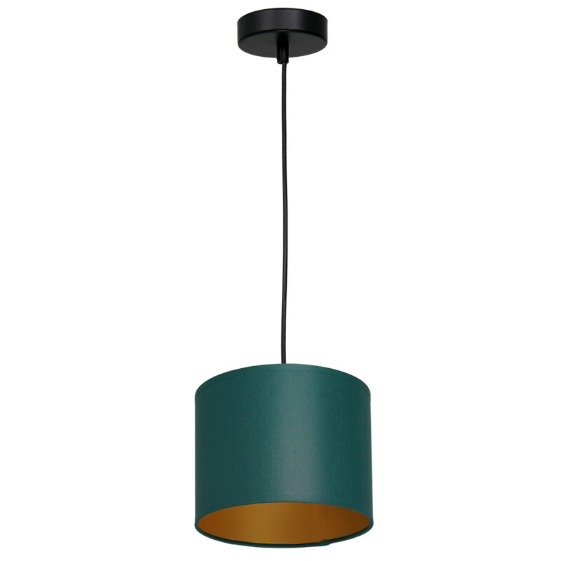 Żyrandol z abażurem Luminex Arden 3547 czarny x1