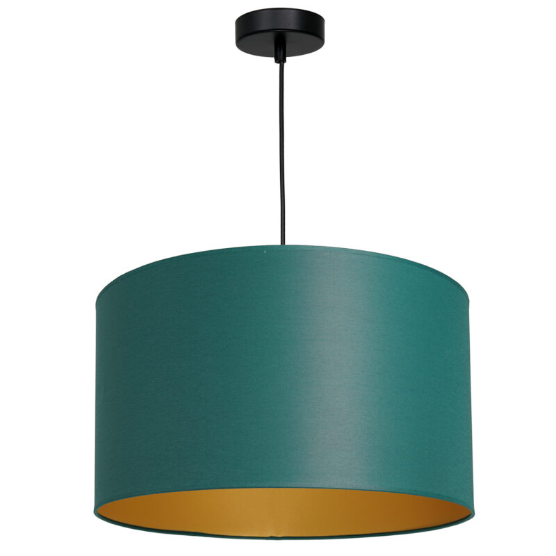 Żyrandol z abażurem Luminex Arden 3549 czarny x1