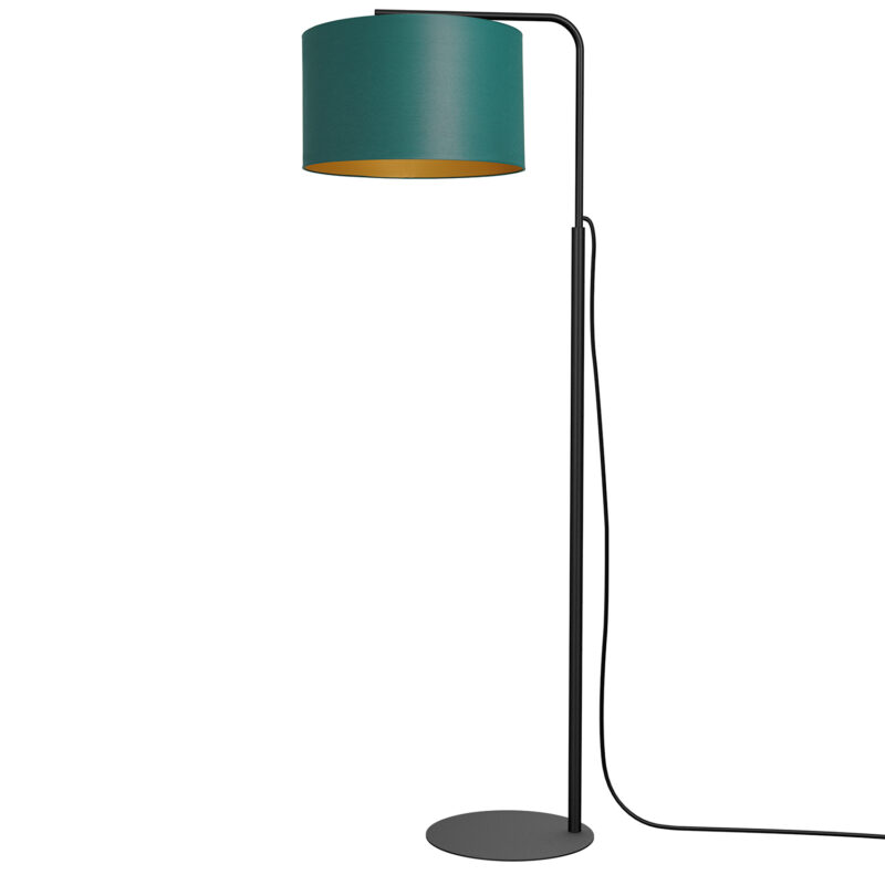 Lampa podłogowa z abażurem Luminex Arden 3556 czarna x1