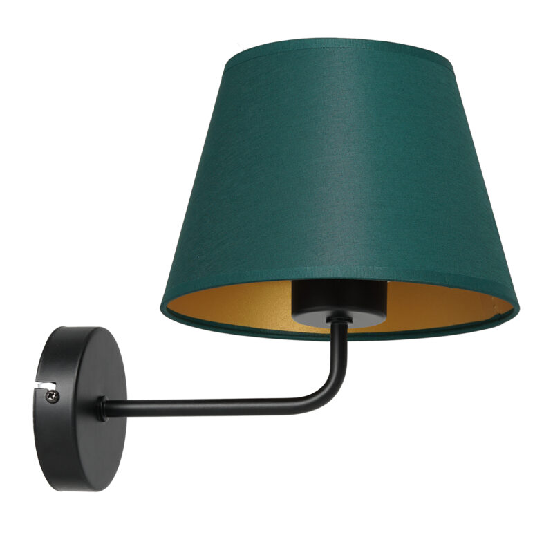 Kinkiet z abażurem Luminex Arden 3557 czarny x1