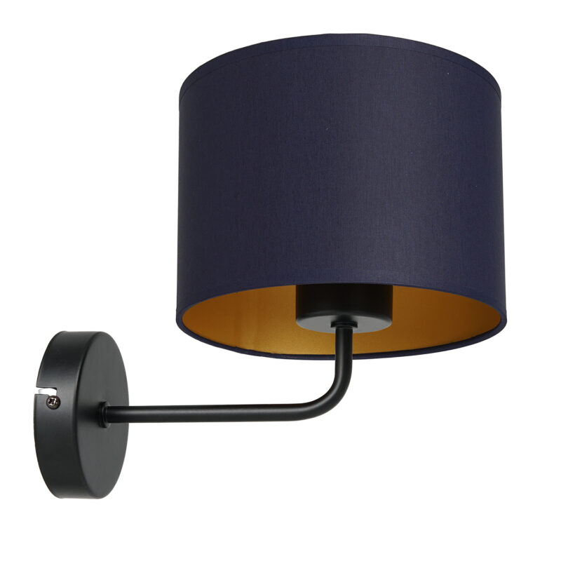 Kinkiet z abażurem Luminex Arden 3562 czarny x1