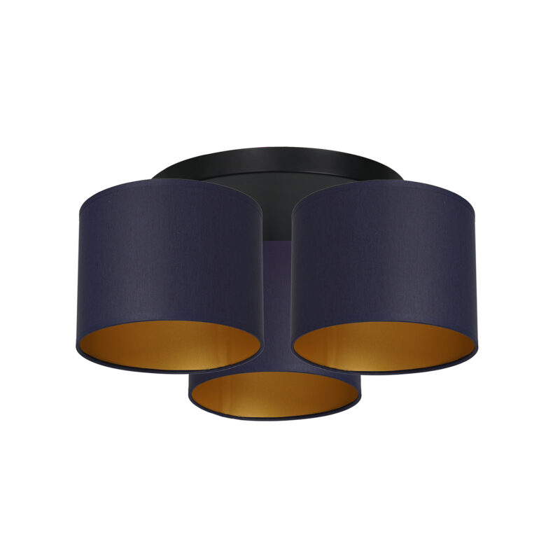 Plafon z abażurem Luminex Arden 3564 czarny x3