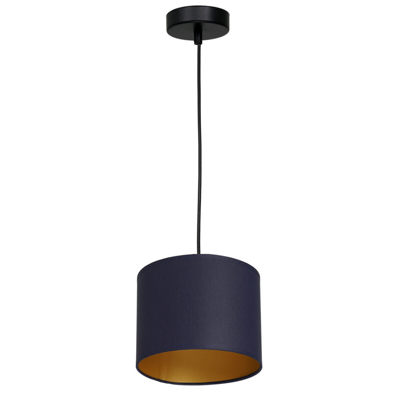 Żyrandol z abażurem Luminex Arden 3566 czarny x1