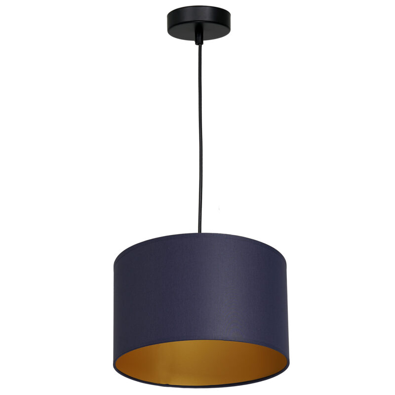 Żyrandol z abażurem Luminex Arden 3567 czarny x1