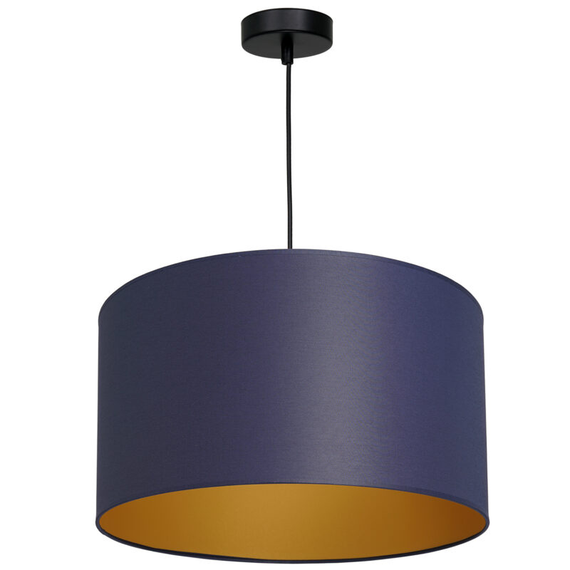 Żyrandol z abażurem Luminex Arden 3568 czarny x1