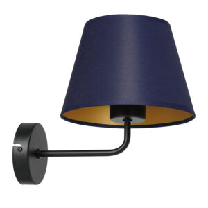 Kinkiet z abażurem Luminex Arden 3576 czarny x1