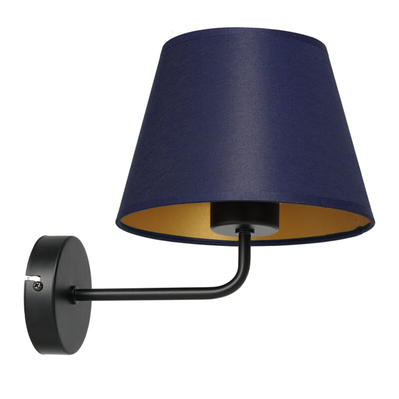 Kinkiet z abażurem Luminex Arden 3576 czarny x1