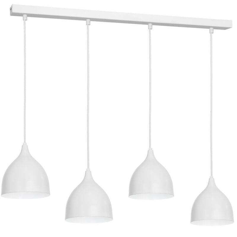 Żyrandol Luminex listwa Noak jasnoszary x4