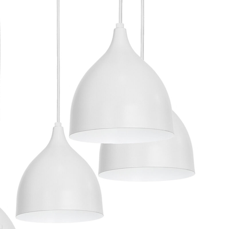 Żyrandol Luminex talerz Noak jasnoszary x5 - obrazek 3