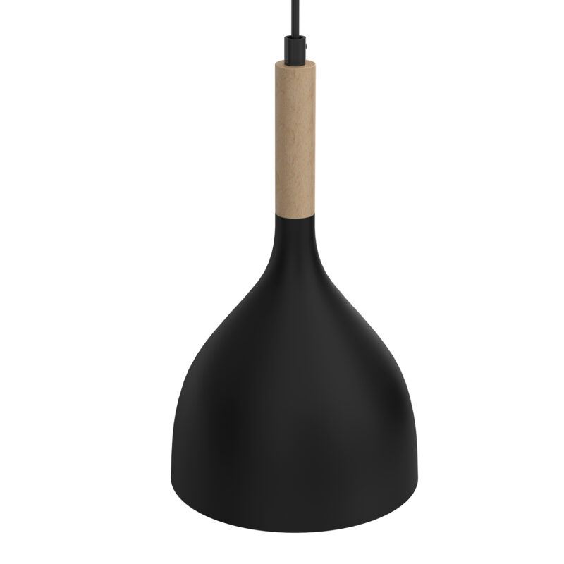 Żyrandol Luminex Line Noak Wood Black/natural Wood x2 - obrazek 3