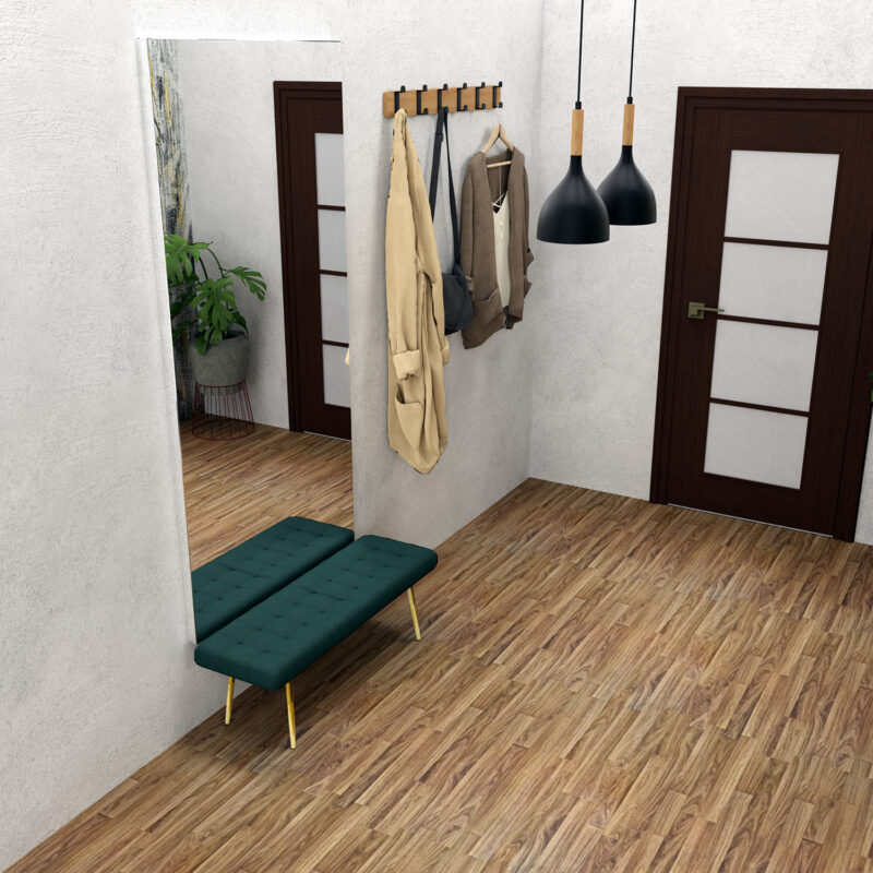 Żyrandol Luminex Line Noak Wood Black/natural Wood x2 - obrazek 4
