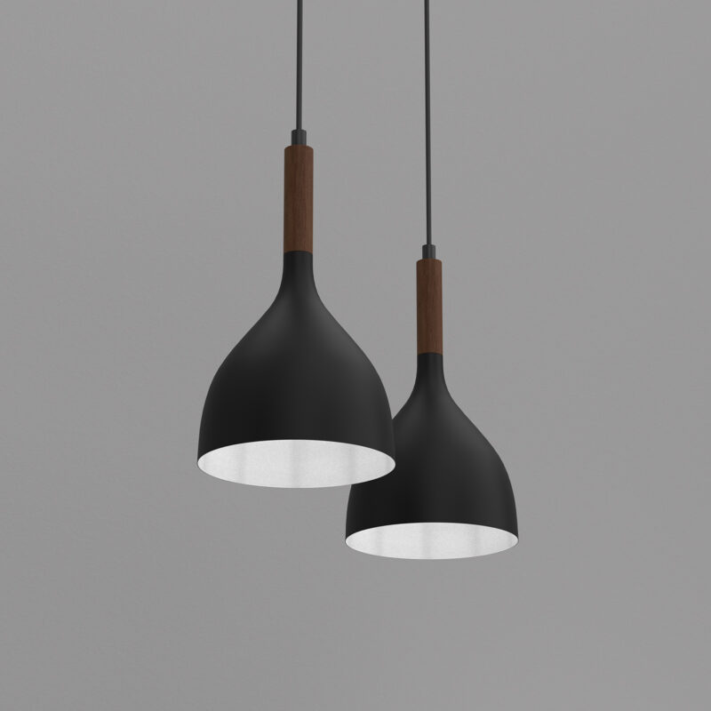 Żyrandol Luminex Line Noak Wood Black/dark Wood x2 - obrazek 2