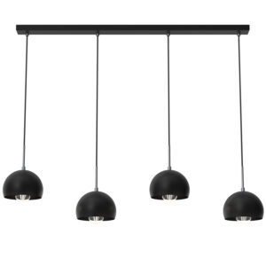 Żyrandol Luminex listwa Cool czarny x4