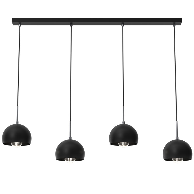 Żyrandol Luminex listwa Cool czarny x4