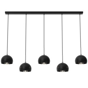 Żyrandol Luminex listwa Cool czarny x5