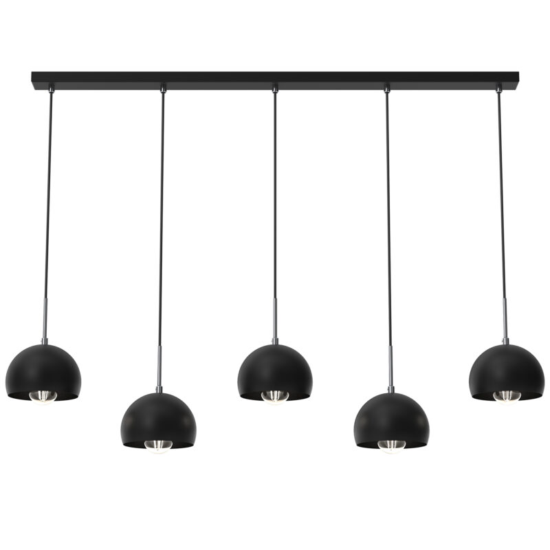 Żyrandol Luminex listwa Cool czarny x5