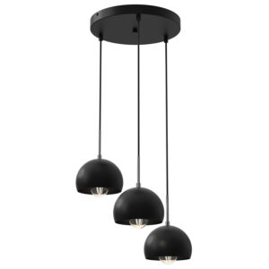 Żyrandol Luminex talerz Cool czarny x3