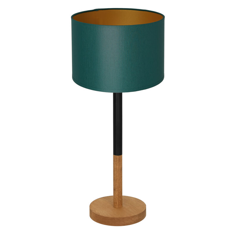 Lampa biurkowa Luminex 3827 okrąg drewno x1
