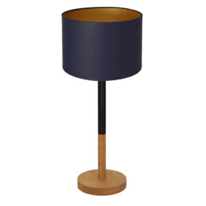 Lampa biurkowa Luminex 3828 okrąg drewno x1