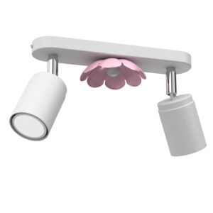 Spot Luminex Flower White/pink x2