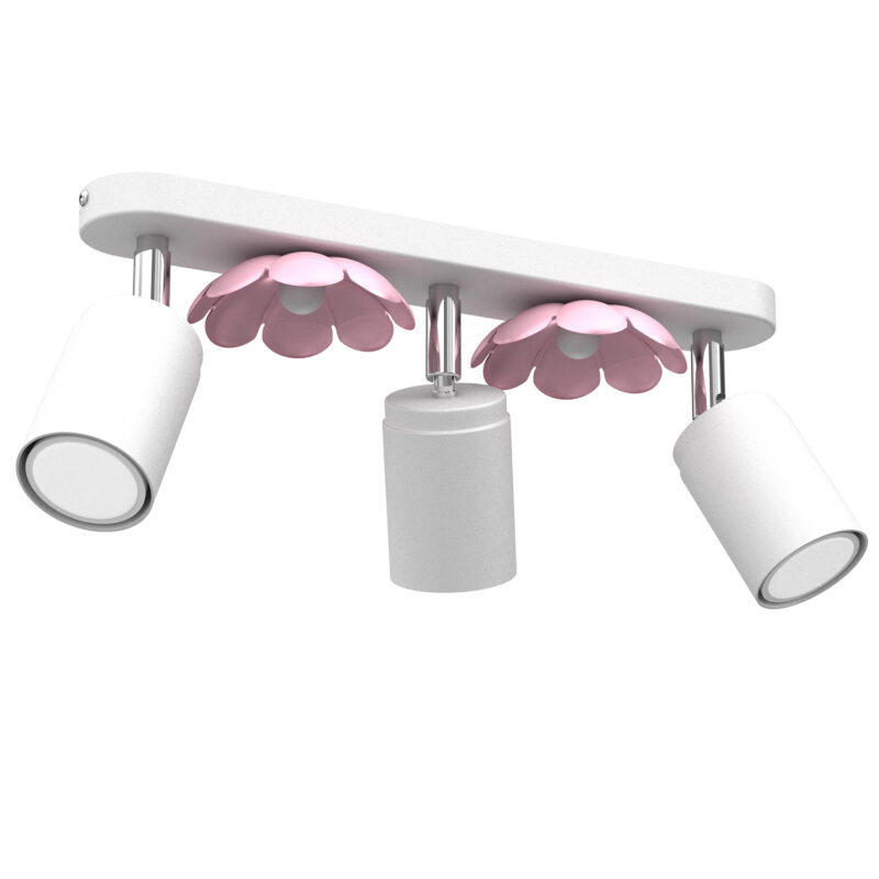 Spot Luminex Flower White/pink x3