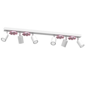 Spot Luminex Flower White/pink x6