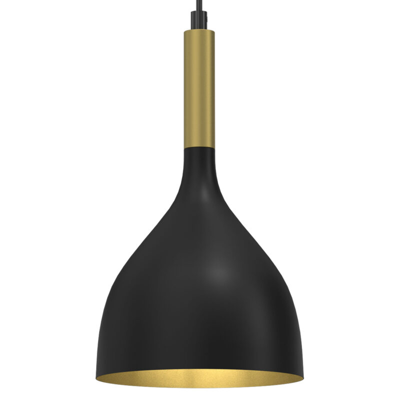 Żyrandol Luminex Noak Black/gold x1 - obrazek 3