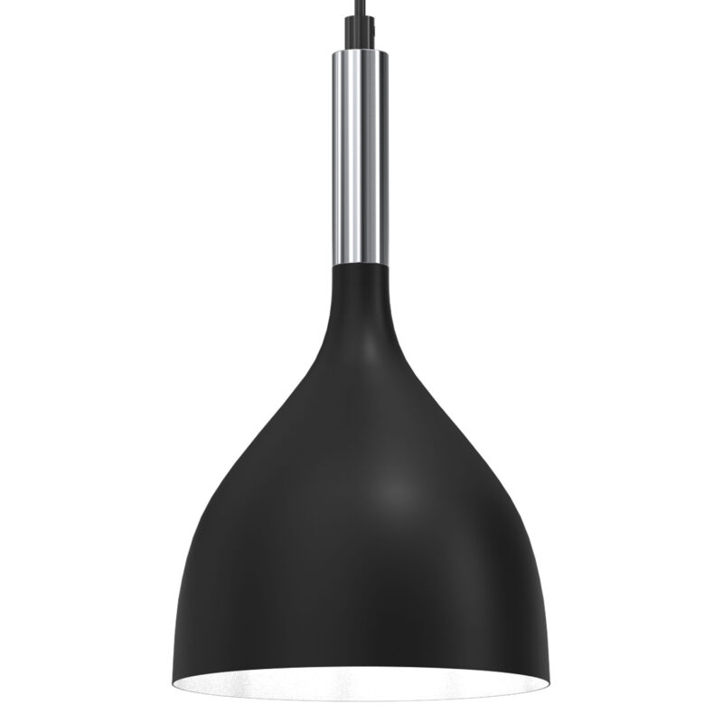 Żyrandol Luminex Plate Dia 300 Noak Black/chrome x3 - obrazek 3