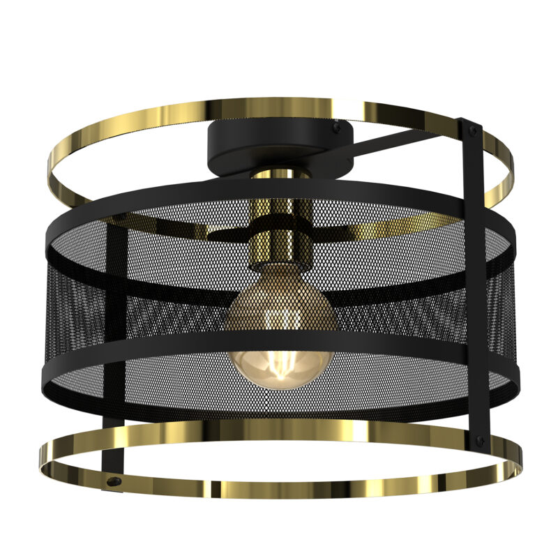 Plafon Luminex Rim Black/gold x1