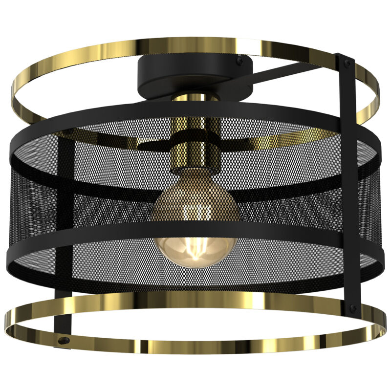 Plafon Luminex Rim Black/gold x1 - obrazek 3