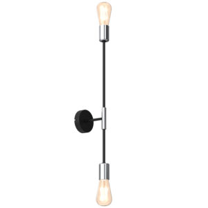Kinkiet Luminex Flame Black/chrome x2