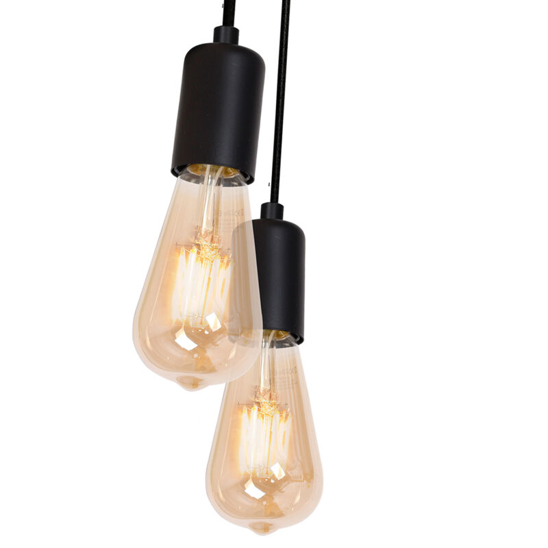 Żyrandol Luminex Spindel black x5 - obrazek 3