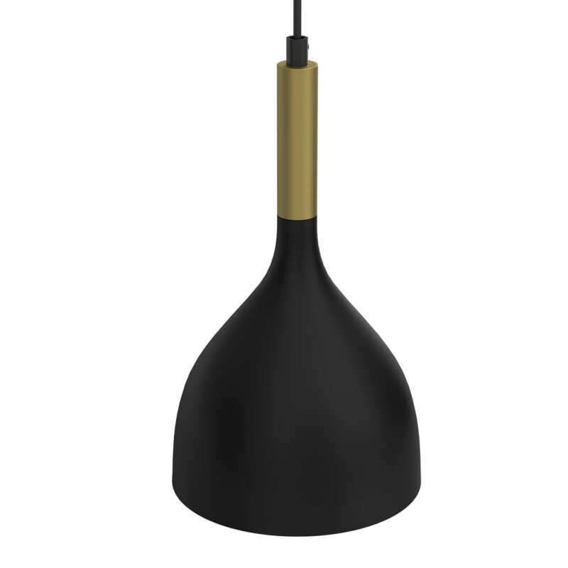 Żyrandol Luminex Noak Black/gold x2 - obrazek 3